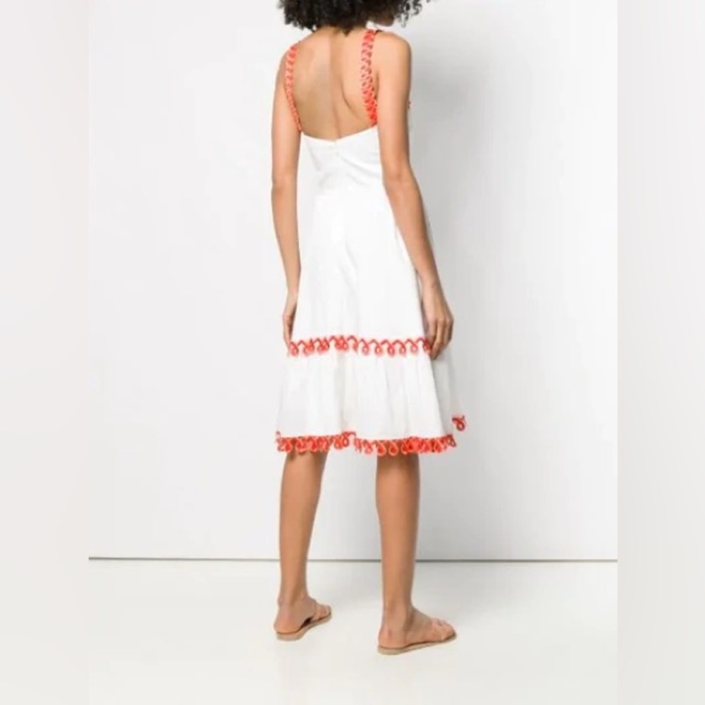 NWT | Temperley London Boheme Embroidered Cotton Poplin Dress | US Sz 10 - Picture 3 of 8